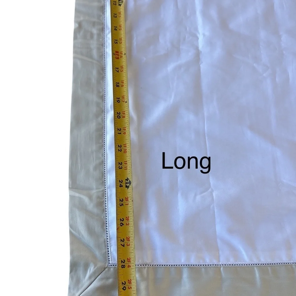 Ralph Lauren Cream and White Bedding Pillow Cases 2Pcs NWT